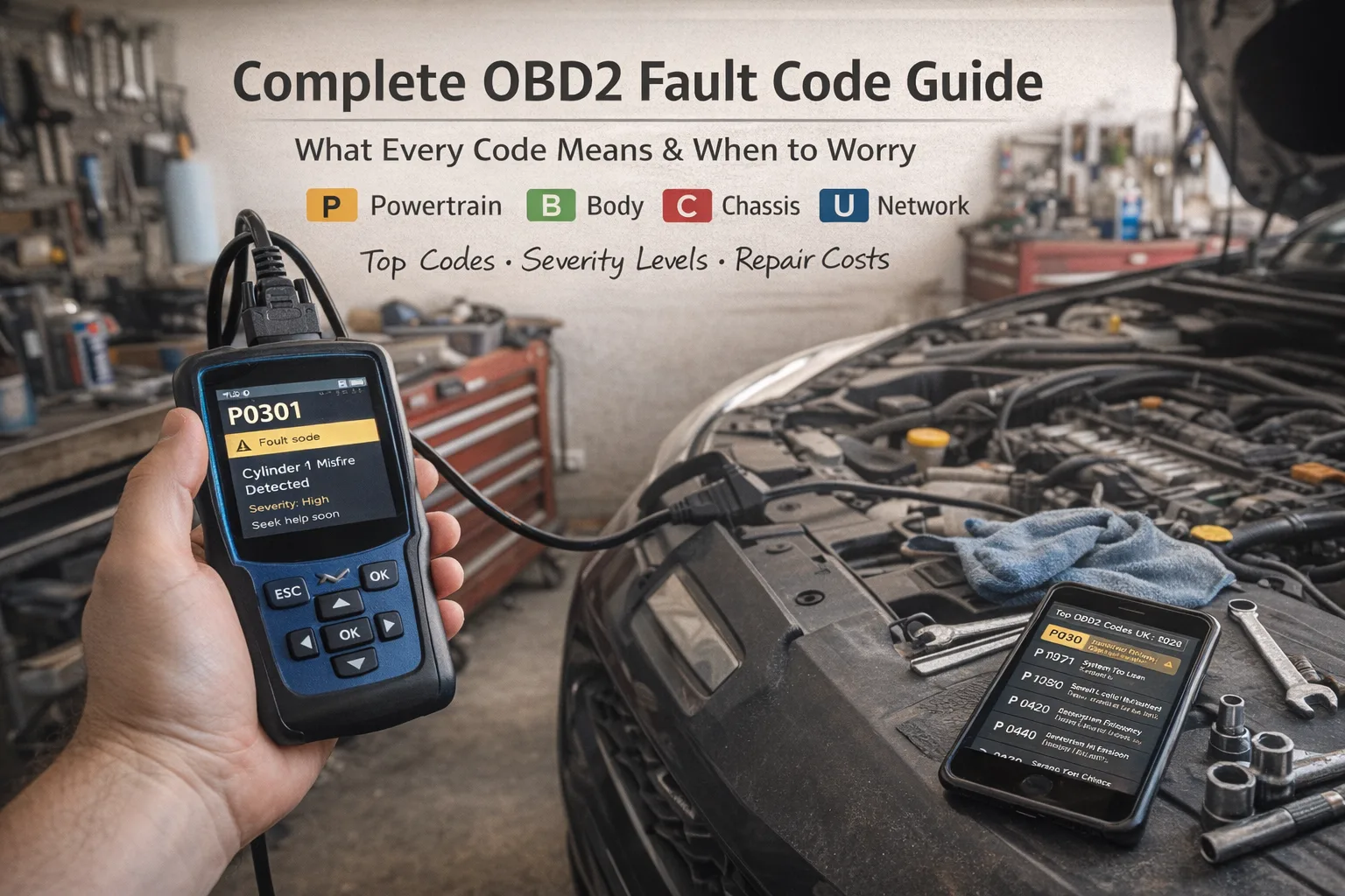 Complete OBD2 Fault Code Guide: What Every Code Means & When to Worry