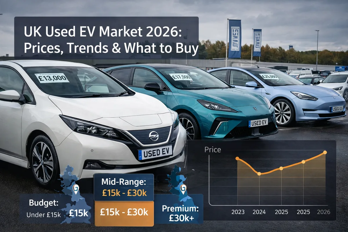 UK Used EV Market 2026: Prices, Trends & What to Buy